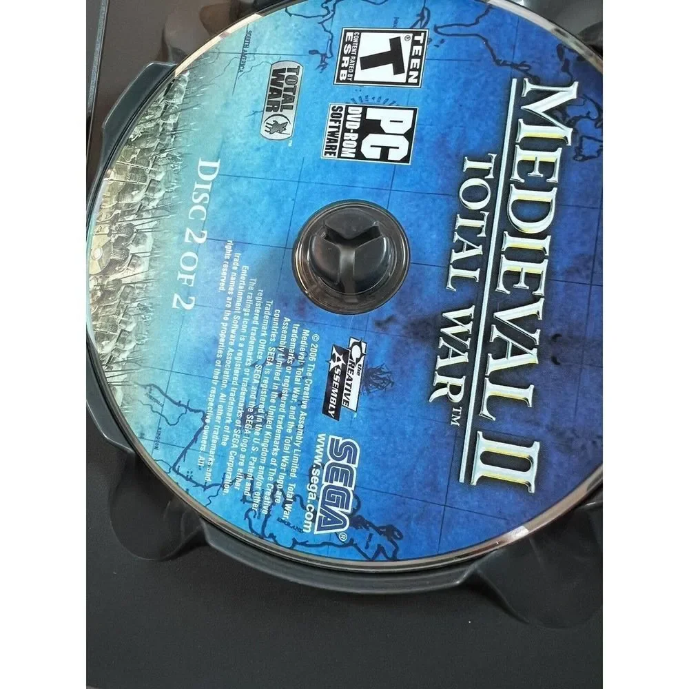 Medieval Ii: Total War Limited Edition (PC, 2006) SEGA 2 Disc Plus Soundtrack